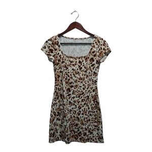 Short sleeve‎ Leopard print dress. Size small.
